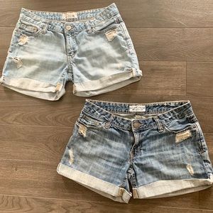 Bundle of Aeropostale Distressed Jean Shorts